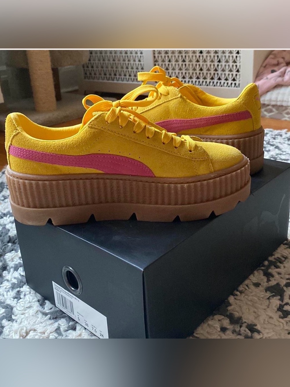 Puma x Fenty lemon creepers